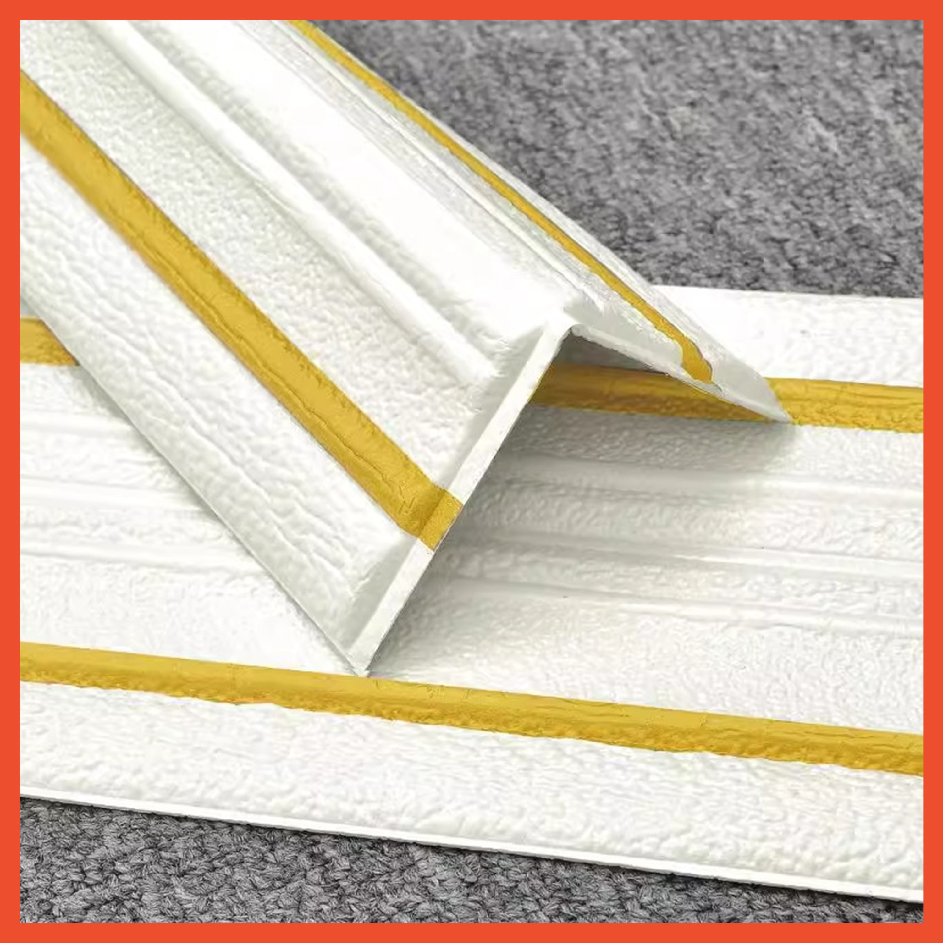 sTICKER DINDING LIST 3D | LIST FOAM DINDING  TEBAL 0,5CM WALLPAPER LIST FOAM DENGAN UKURAN 14 X 230 CM
