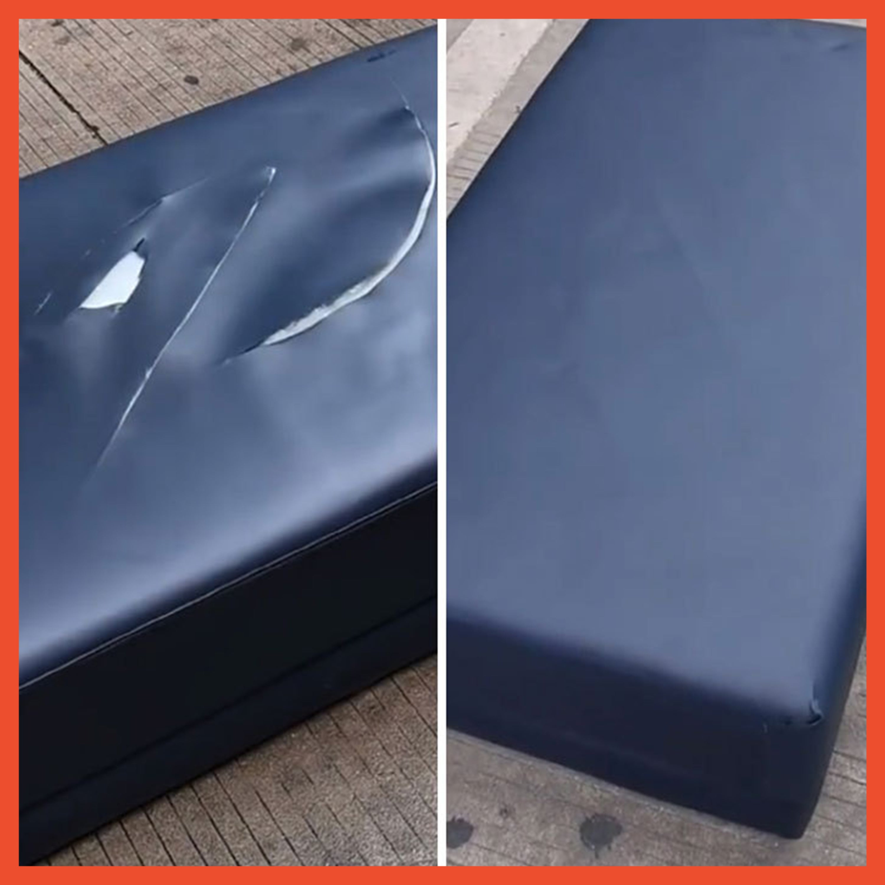 HOPTECH - Stiker Perbaikan Kulit Yang Rusak Untuk Sofa Jok Berlubang / Sudah Ada Lem / DIY Sticker Perbaikan Kulit Sofa Tas Jok Yang Berlubang Dan Rusak