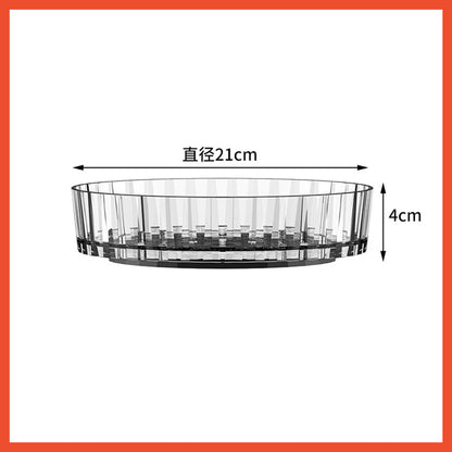Hoptech - Rak Buah / Snack Putar / Rak Bumbu Putar Transparan / Kitchen Rack Organizer/Rak Serbaguna