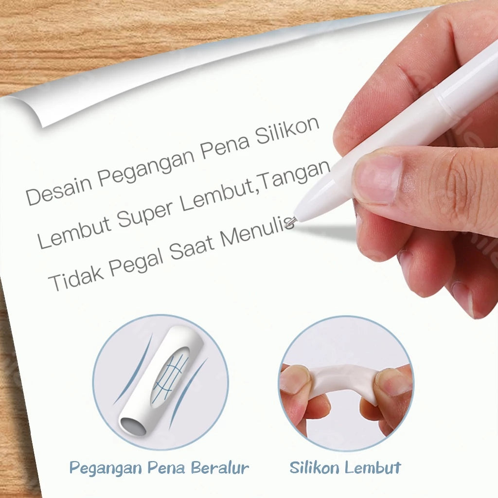 HOPTECH-Gel Pen Retractable Gel Pen 4 Colors 0.5mm 1 PCS