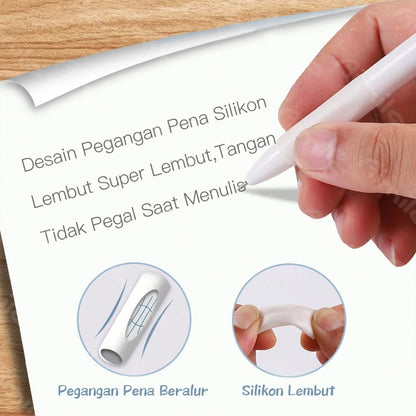 HOPTECH-Gel Pen Retractable Gel Pen 4 Colors 0.5mm 1 PCS