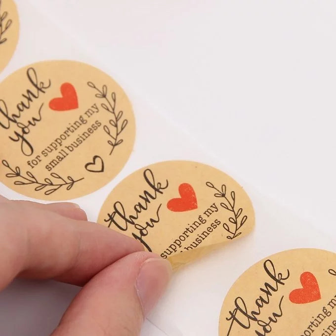 HOPTECH-Thank You Sticker 500 pcs/Color Self Adhesive Seal Label Roll Sticker thank you Large