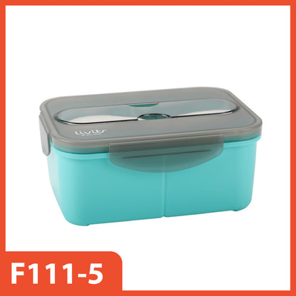LUNCH BOX LUNCH BOX CAPACITY 900 ML &amp; 1200 ML I TWO-COMPARITED LUNCH BOX FREE CUTLERY