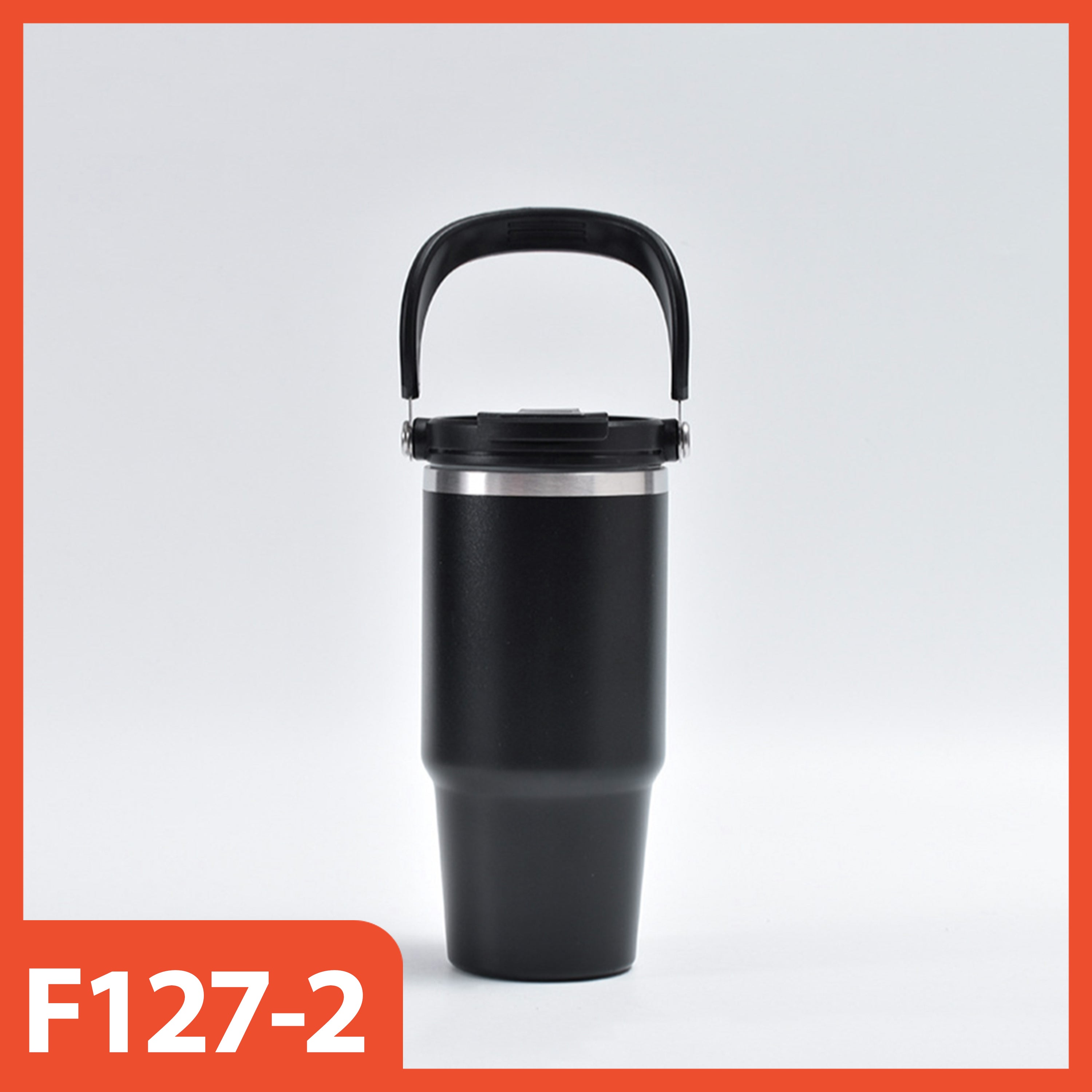 HOPTECH - ORIGINAL 2in1 Tumbler Handle / Portable Drinking Bottle Tea Coffee Fitness Stainless Steel Vacuum Insulated Thermos / Tea Coffee Car Cup