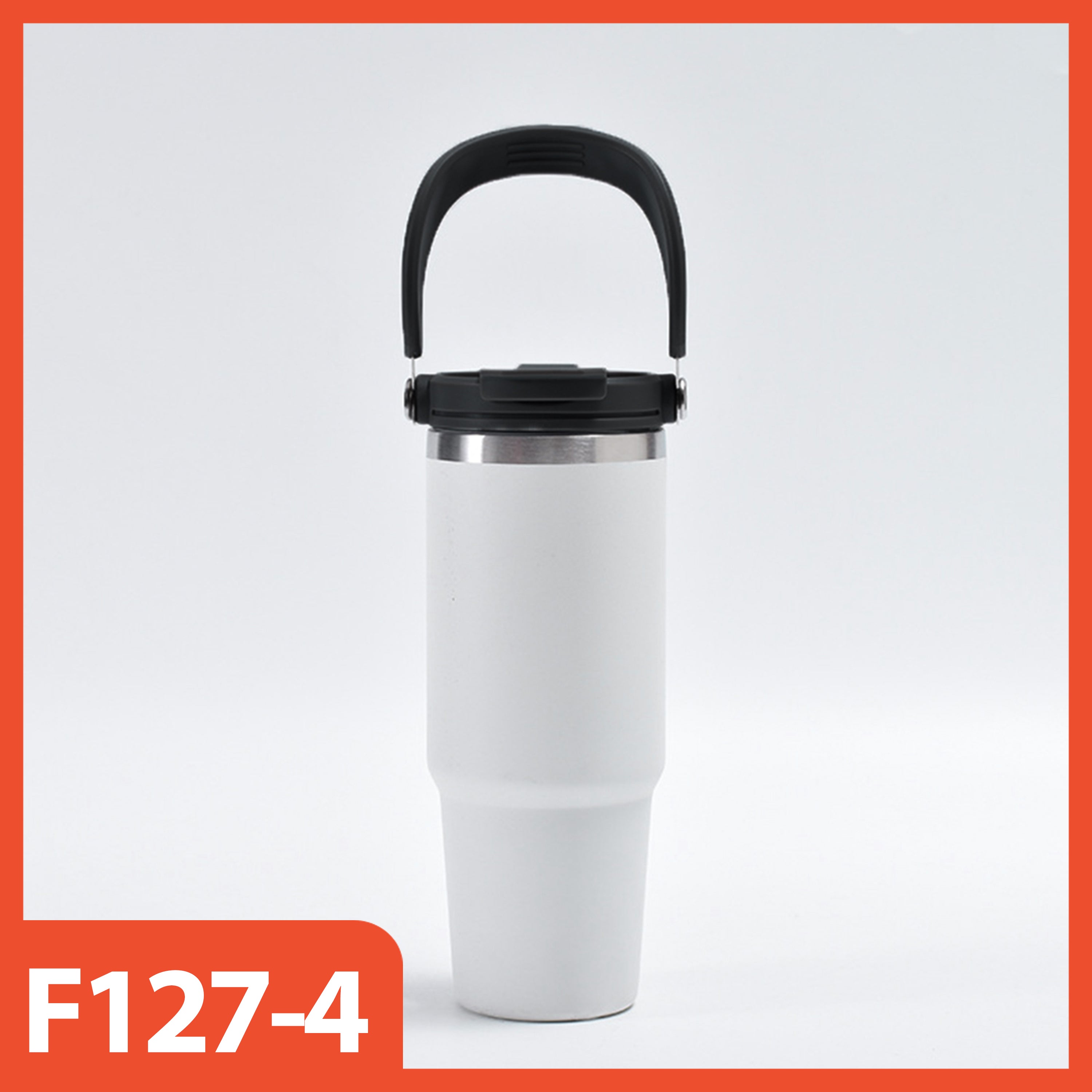 HOPTECH - ORIGINAL 2in1 Tumbler Handle / Portable Drinking Bottle Tea Coffee Fitness Stainless Steel Vacuum Insulated Thermos / Tea Coffee Car Cup