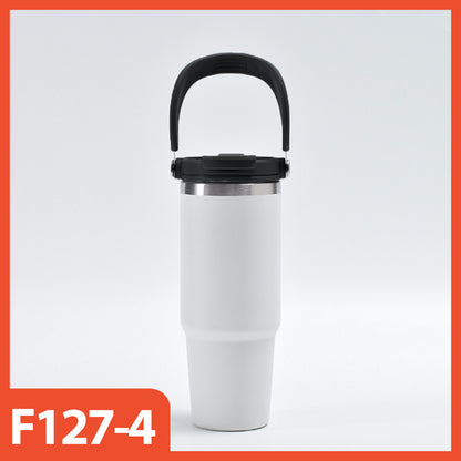 HOPTECH - ORIGINAL 2in1 Tumbler Handle / Portable Drinking Bottle Tea Coffee Fitness Stainless Steel Vacuum Insulated Thermos / Tea Coffee Car Cup