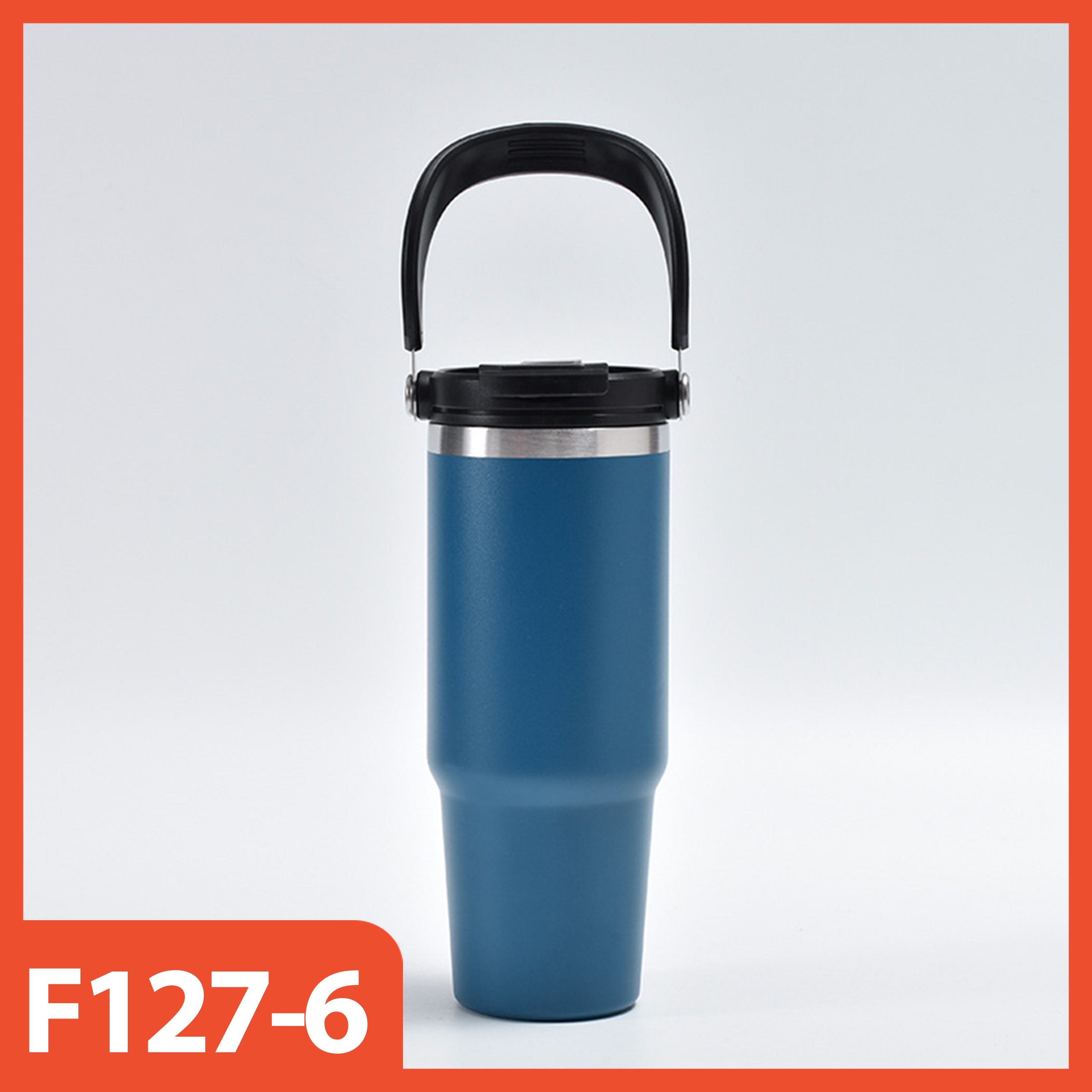 HOPTECH - ORIGINAL 2in1 Tumbler Handle / Portable Drinking Bottle Tea Coffee Fitness Stainless Steel Vacuum Insulated Thermos / Tea Coffee Car Cup