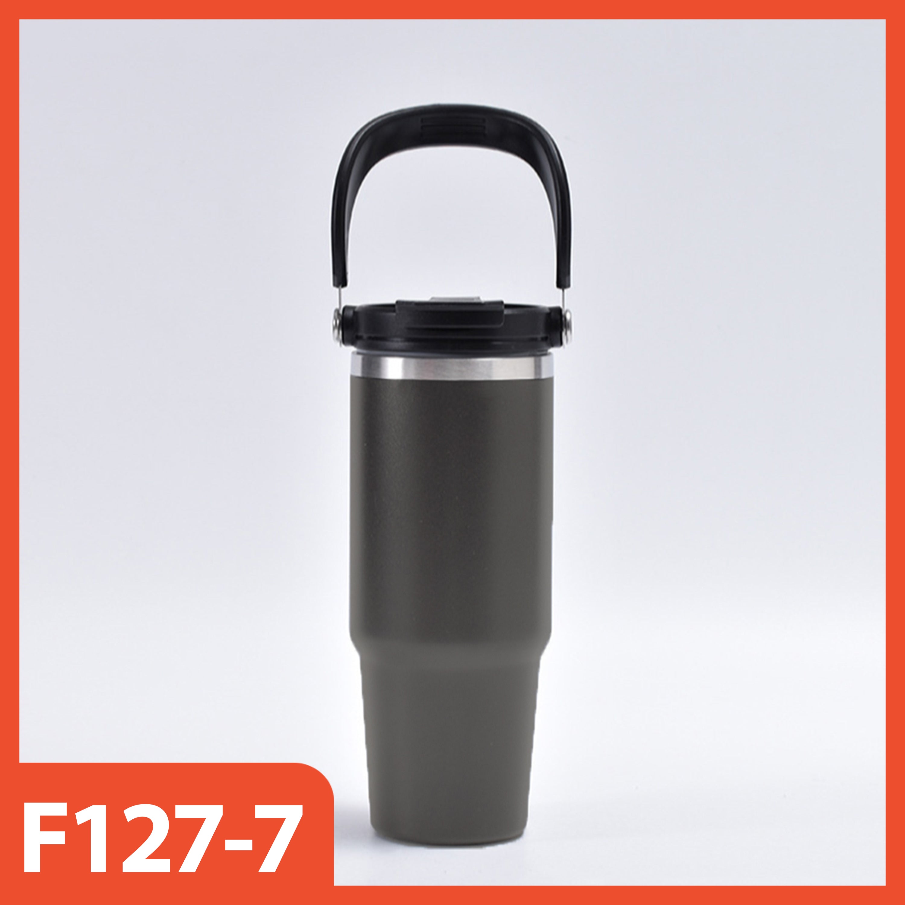 HOPTECH - ORIGINAL 2in1 Tumbler Handle / Portable Drinking Bottle Tea Coffee Fitness Stainless Steel Vacuum Insulated Thermos / Tea Coffee Car Cup