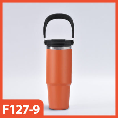 HOPTECH - ORIGINAL 2in1 Tumbler Handle / Portable Drinking Bottle Tea Coffee Fitness Stainless Steel Vacuum Insulated Thermos / Tea Coffee Car Cup