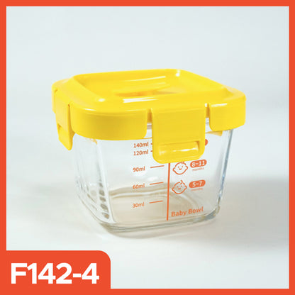 Hoptech - Glass MPASI Container, Glass MPASI Container, MPASI Storage, Glass Baby Food Container