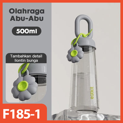 HOPTECH - 500ml Transparent Drinking Bottle | Aesthetic Tumbler Portable Drinking Bottle | BPA Free High Quality