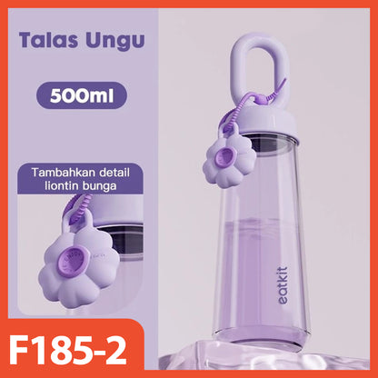 HOPTECH - 500ml Transparent Drinking Bottle | Aesthetic Tumbler Portable Drinking Bottle | BPA Free High Quality