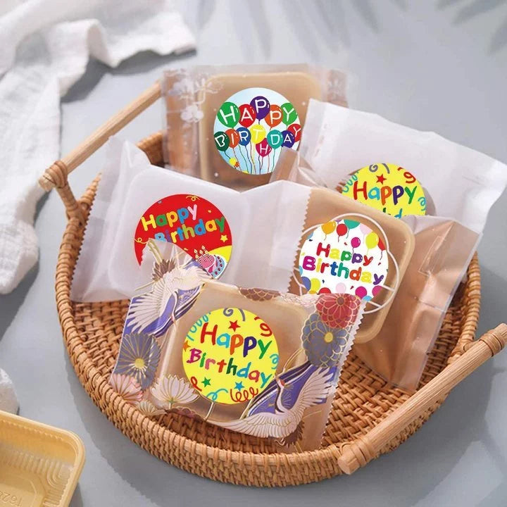 HOPTECH-Thank You Sticker 500 pcs/Color Self Adhesive Seal Label Roll Sticker thank you Large
