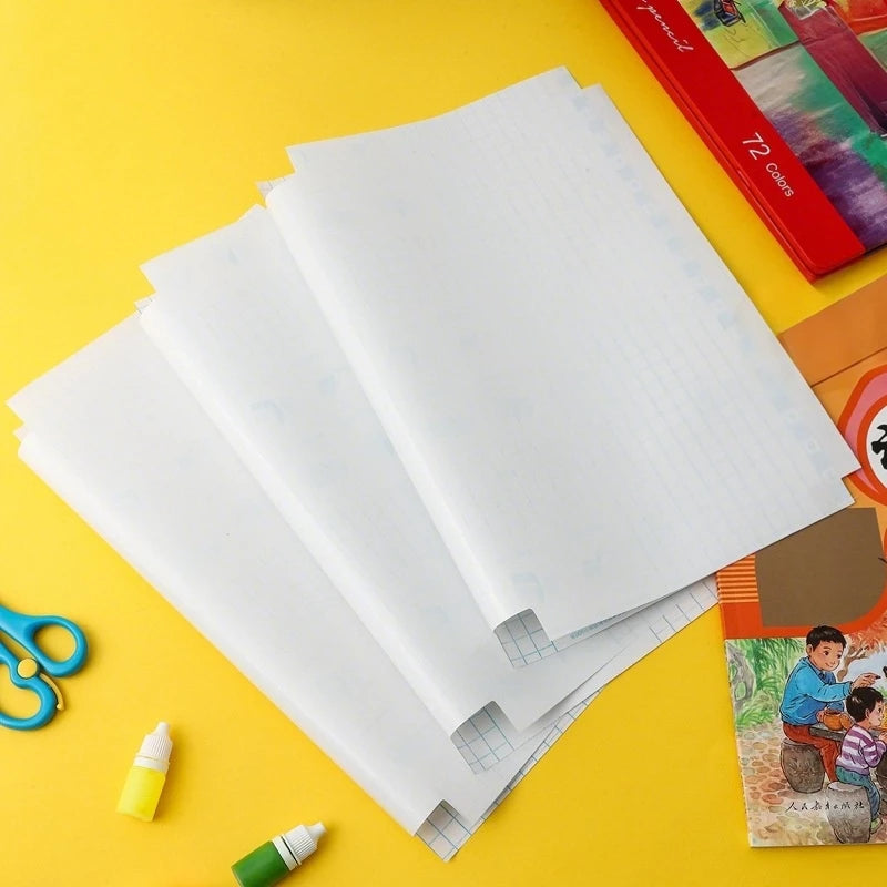HOPTECH-Waterproof PVC Plastic Book Cover Lks Plastic Cover Protective Film Notebook 10 Sheets