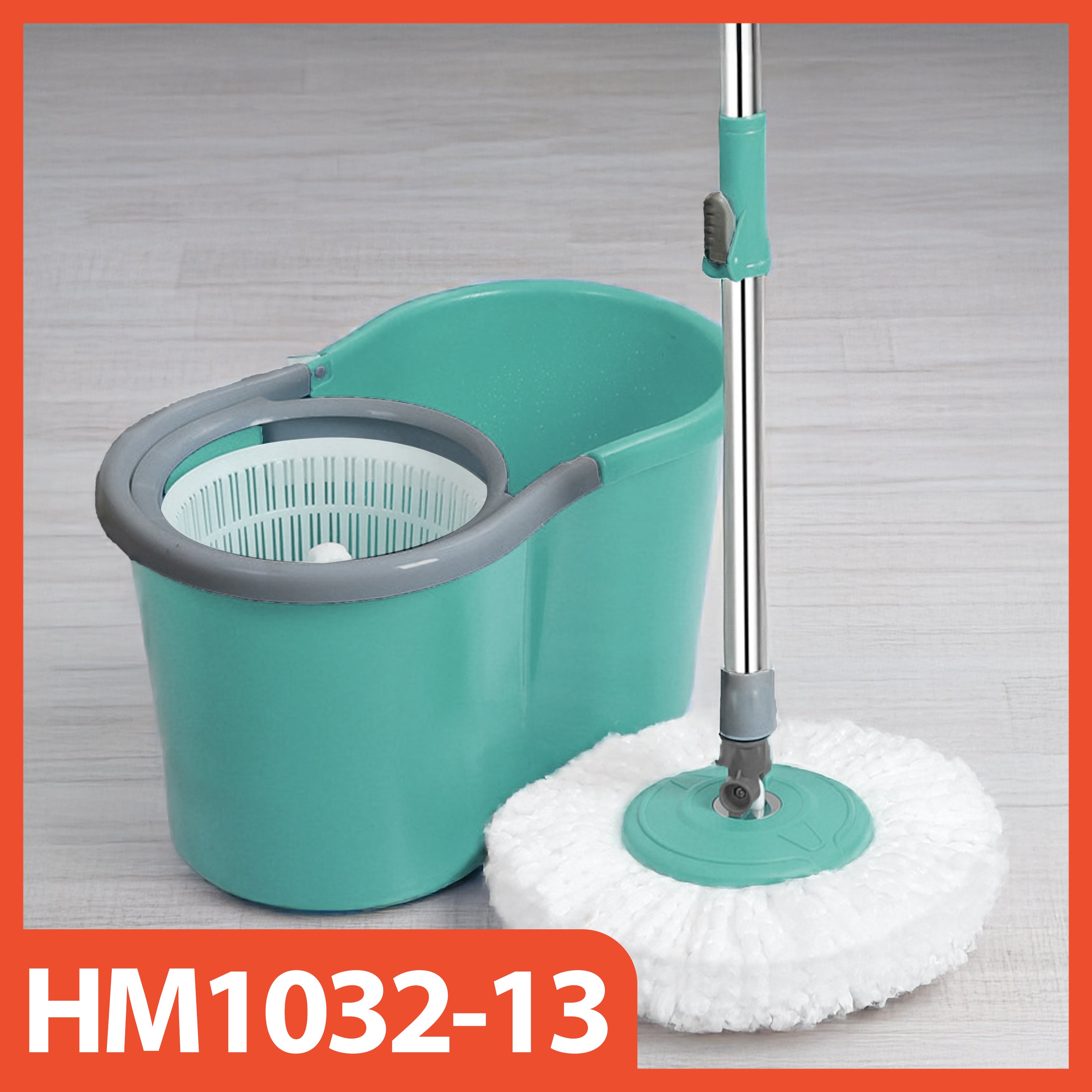 Hoptech - ALAT PEL LANTAI MOP DENGAN ROL PRAKTIS KAIN PEL PUTAR SPIN MOP 6L BUCKET ULTRA MOP