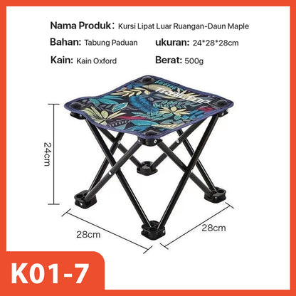 Hoptech-Kursi Lipat Serbaguna Outdoor Portable | Kursi Camping Tebal Tahan Aus | Folding Chair 120kg