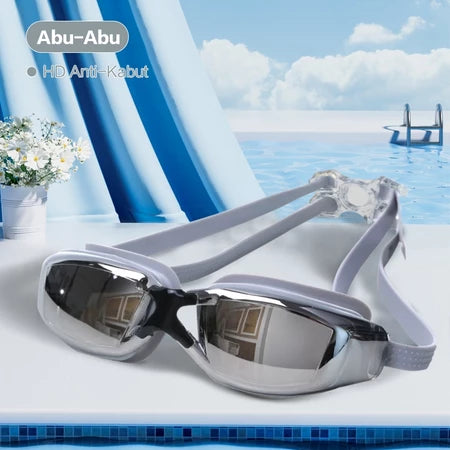 HOPTECH Kacamata Renang Dewasa ANTI FOG & UV PROTECTION Swimming Goggles Mirror HD
