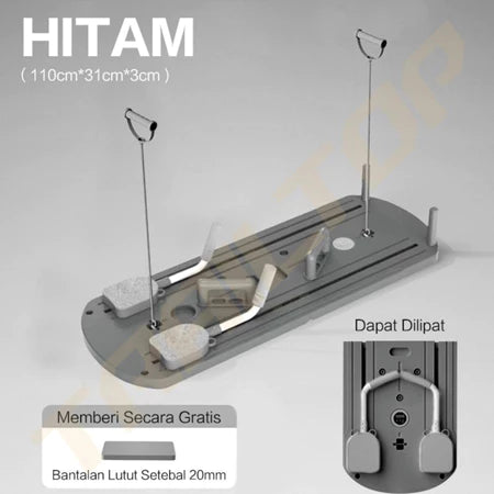[READY] HOPTECH Papan Perut Latihan Perut Aerobik Pilates Board 5 ln 1 Push Up AB Wheel Roller Alat Sit Up