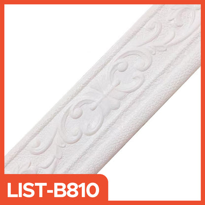 3D Wall List 2.3 Meters Long, 8 CM Wide and 5CM Wallpaper Roll for Border