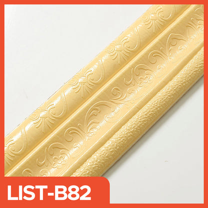 3D Wall List 2.3 Meters Long, 8 CM Wide and 5CM Wallpaper Roll for Border