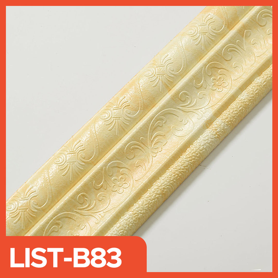 3D Wall List 2.3 Meters Long, 8 CM Wide and 5CM Wallpaper Roll for Border