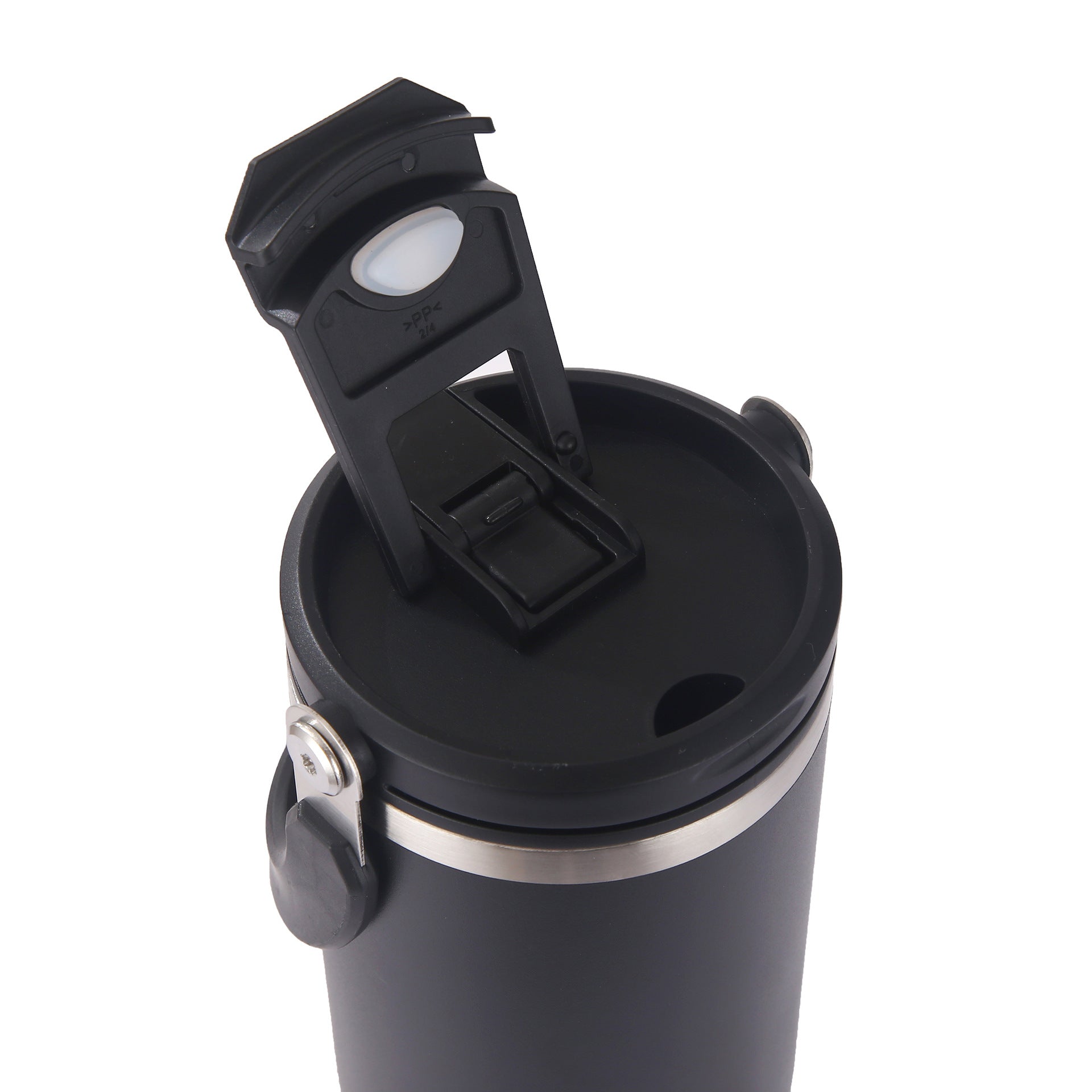 HOPTECH - ORIGINAL 2in1 Tumbler Handle / Portable Drinking Bottle Tea Coffee Fitness Stainless Steel Vacuum Insulated Thermos / Tea Coffee Car Cup
