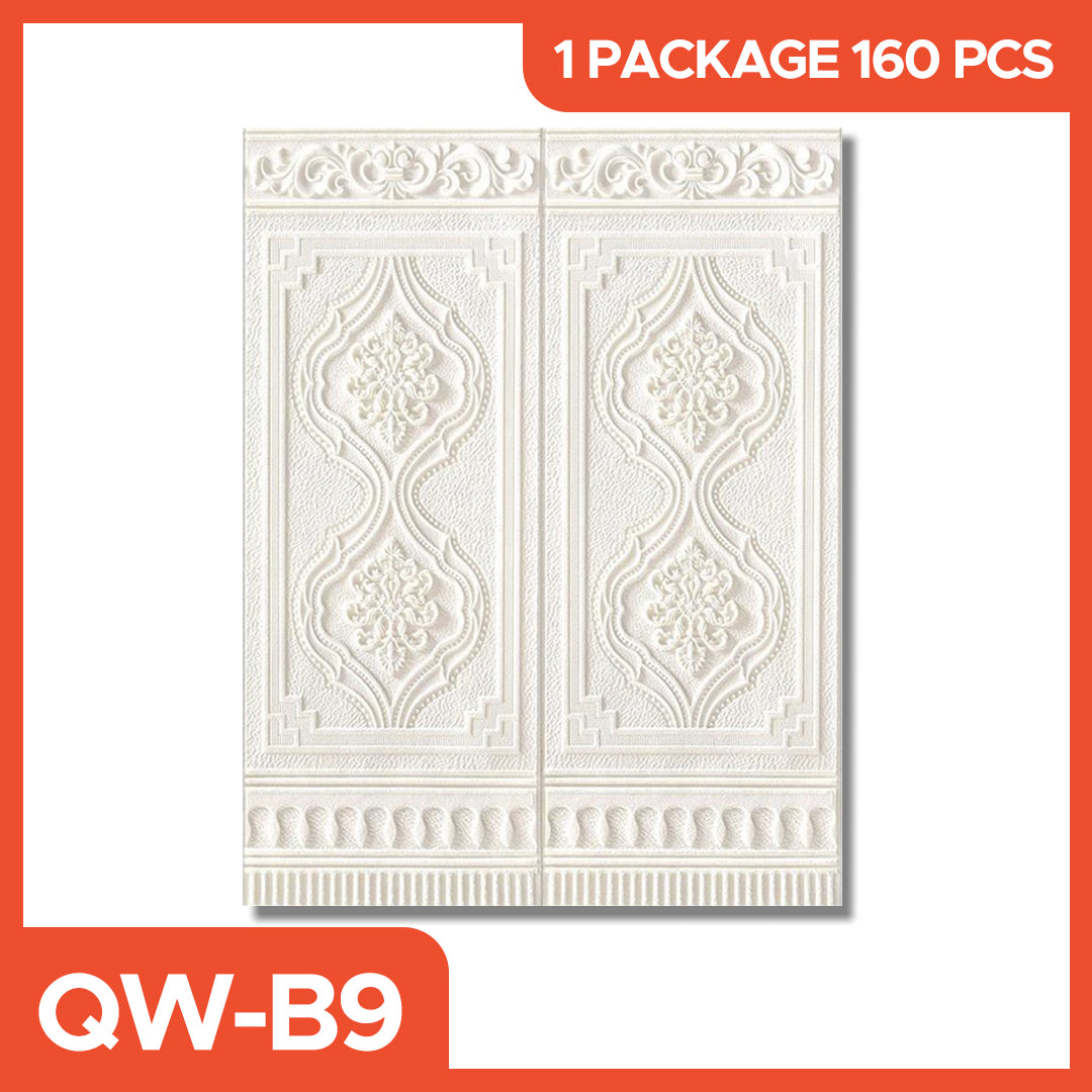 3D Wall Paper with Teak Door motif, size 70x90 cm, 5mm thick, Self Adhesive 