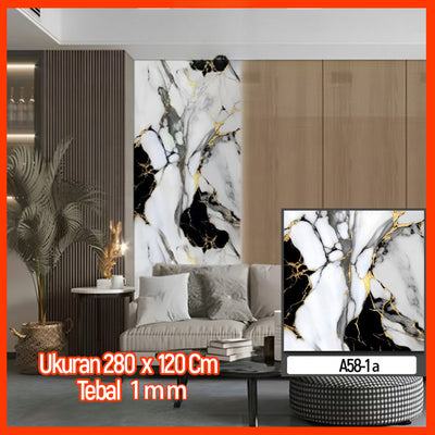 Wallpaper Dinding Motif Marble Roll 120 x 280cm A58