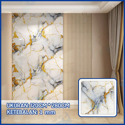 Wallpaper Dinding Motif Marble Roll 120 x 280cm A58