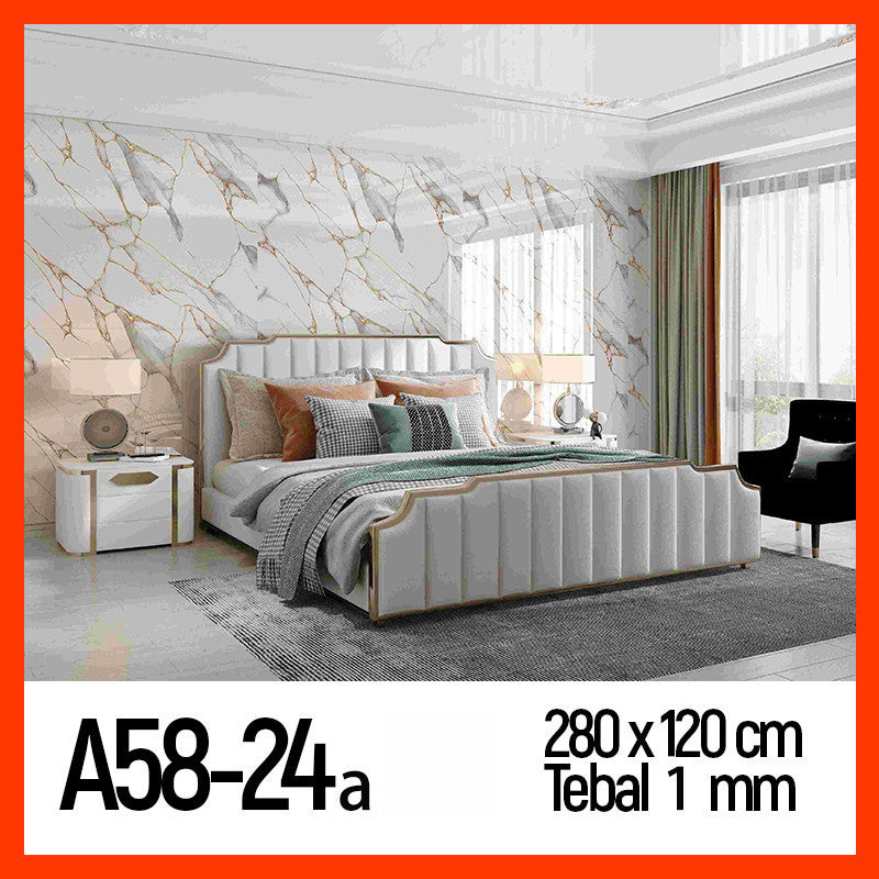 Wallpaper Dinding Motif Marble Roll 120 x 280cm A58