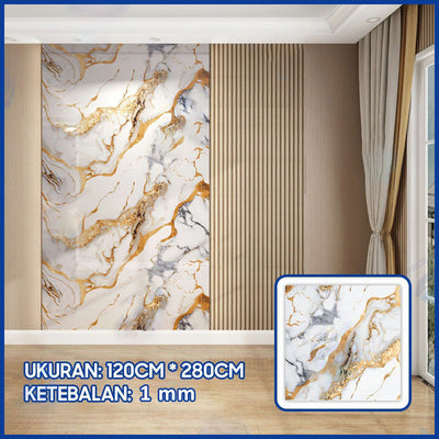 Wallpaper Dinding Motif Marble Roll 120 x 280cm A58