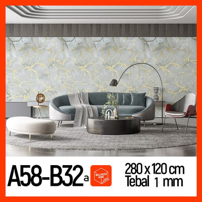 Wallpaper Dinding Motif Marble Roll 120 x 280cm A58