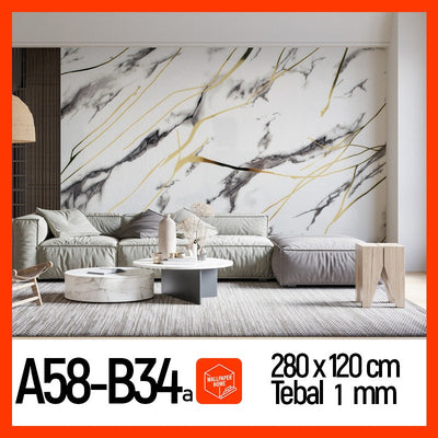 Wallpaper Dinding Motif Marble Roll 120 x 280cm A58