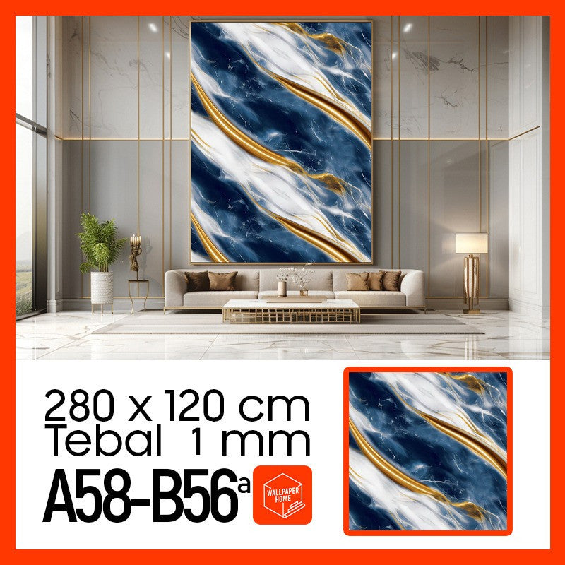 Wallpaper Dinding Motif Marble Roll 120 x 280cm A58