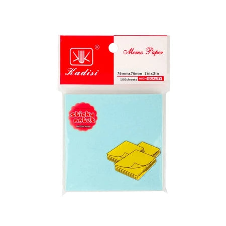 HOPTECH Sticky Notes 4 Colors 7.6×7.6CM Memo Stick Paper Sticky Notes Office Supplies