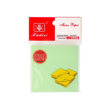 HOPTECH Sticky Notes 4 Colors 7.6×7.6CM Memo Stick Paper Sticky Notes Office Supplies