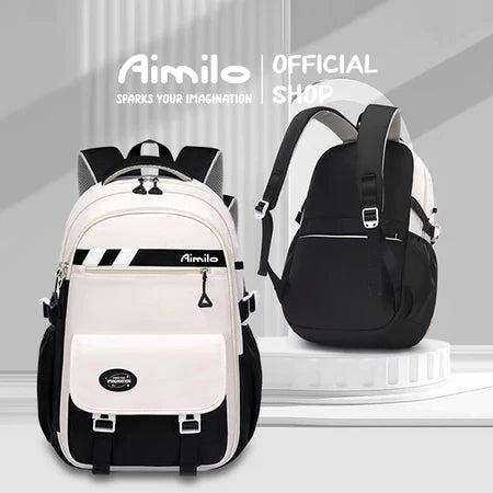 HOPTECH-Kids Backpacks, Girls' School Bags, Waterproof Korean Style, Thick, Gifts for Children 6-15 Years Old