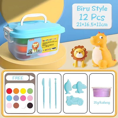 Mainan Slime Clay 12 Warna