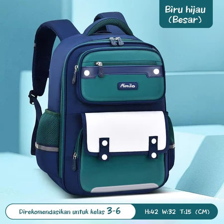 [READY] Hoptech British Style Boys' School Backpack Elementary School Backpack Children's Backpack 
