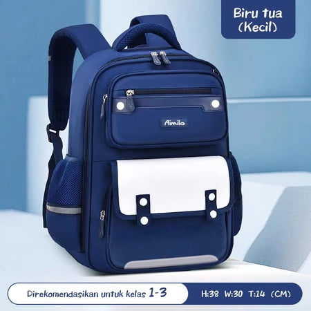 [READY] Hoptech British Style Boys' School Backpack Elementary School Backpack Children's Backpack 