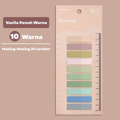 HOPTECH 10 Color Index Page Markers 200 Sheets Sticky Notes Office Supplies