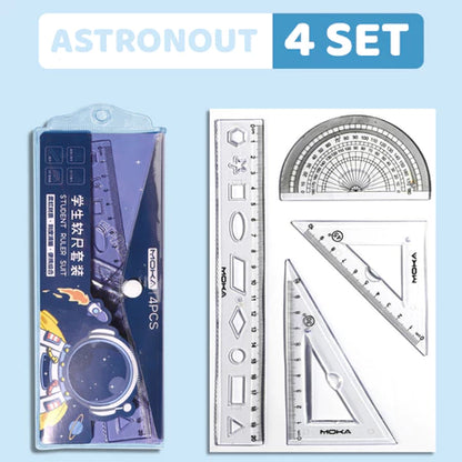 [READY] HOPTECH Cute Ruler 1 Set of 4 Premium Rulers Can Be Bend Without Breaking