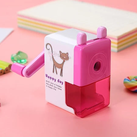 HOPTECH Cartoon Style Rotating Pencil Sharpener Desk Sharpener 4 Colors