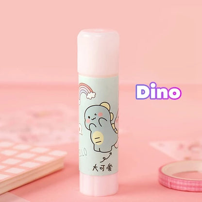 HOPTECH Glue Stick Solid Paper Adhesive Glue Stick Twist Glue Stick School Office Cute Motif