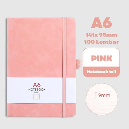 HOPTECH-Notebook A6/A5 Pocket Small Diary Book Meeting Scrapbook Mini 100 Sheets