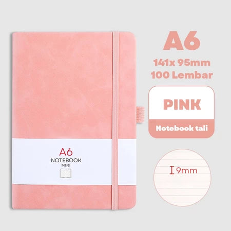 HOPTECH-Notebook A6/A5 Pocket Small Diary Book Meeting Scrapbook Mini 100 Sheets
