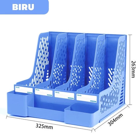 File Organizer Bookshelf with Pen Holder File Box Bookshelf Office File Storage