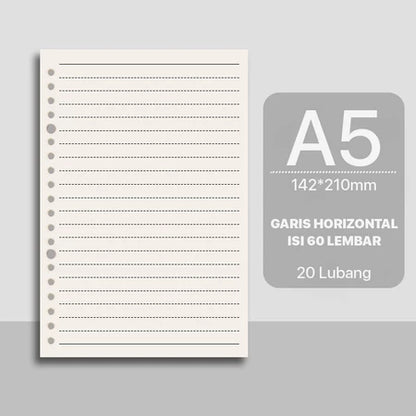 HOPTECH Binder A5/B5 Transparent Aesthetic Binder Book Black and White Korean Aesthetic Notebook