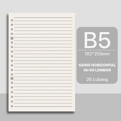 HOPTECH Binder A5/B5 Transparent Aesthetic Binder Book Black and White Korean Aesthetic Notebook