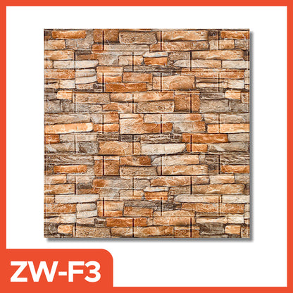 Hoptech - Wallpaper Dinding 3D bata / wallpaper 3D Foam 77x70cm teban 4.5mm High Quality
